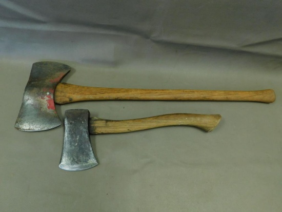 Double bit axe and hatchet