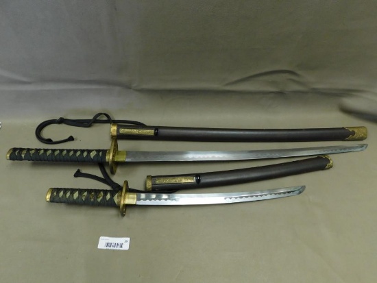 Japanese Samurai sword set