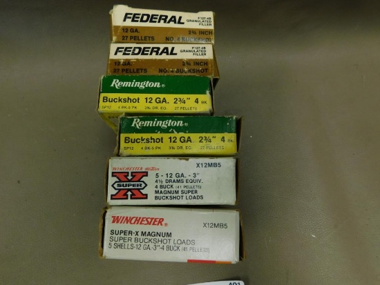 12 gauge #4 buckshot ammunition