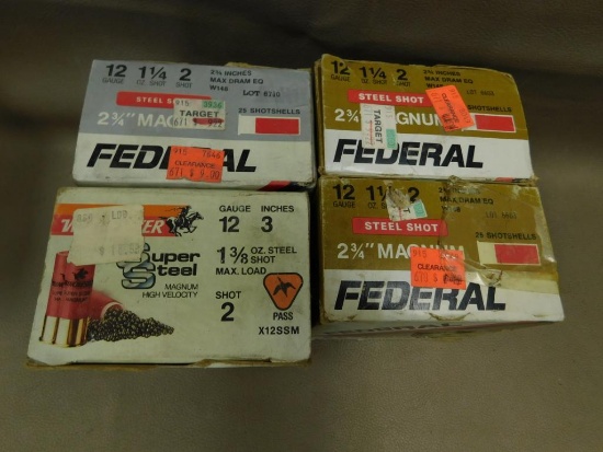 12 gauge #2 Steel shotgun ammunition