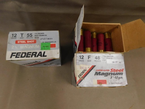 12 gauge T and F shot ammunition