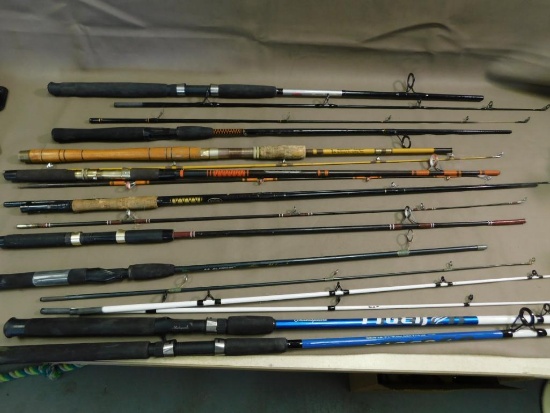 Two piece spinning rods