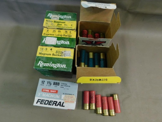 12 gauge #4 BBB and BB ammunition