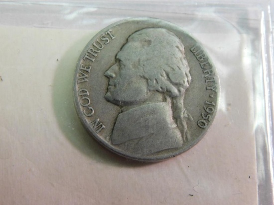 1950 Jefferson nickel
