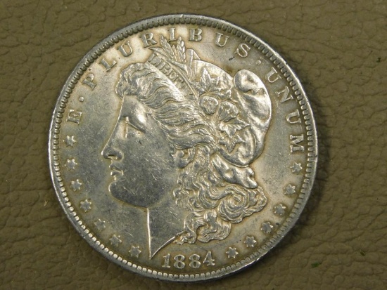 1884 O Morgan silver dollar coin