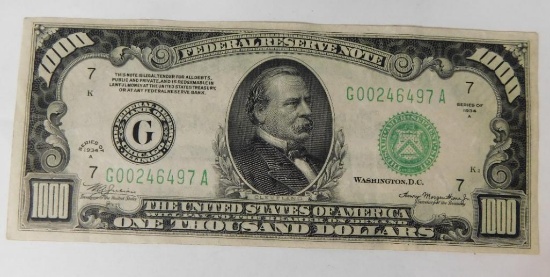 Thousand dollar bill | Coins & Currency | Online Auctions | Proxibid