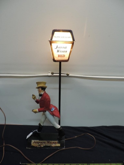 Rare Johnny walker Red Label advertising lamp.