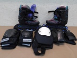 Roller Blades, Knee Pads & Elbow Pads.