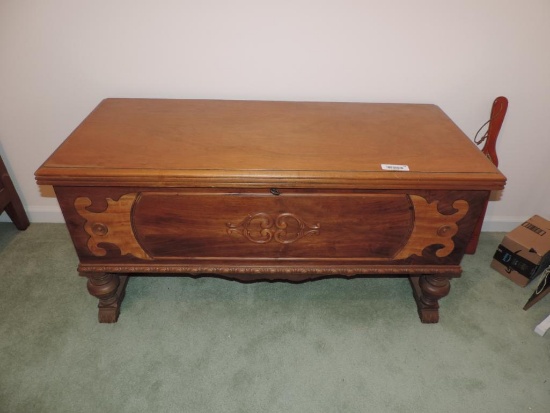 Caswell-Runyan cedar trunk with key.