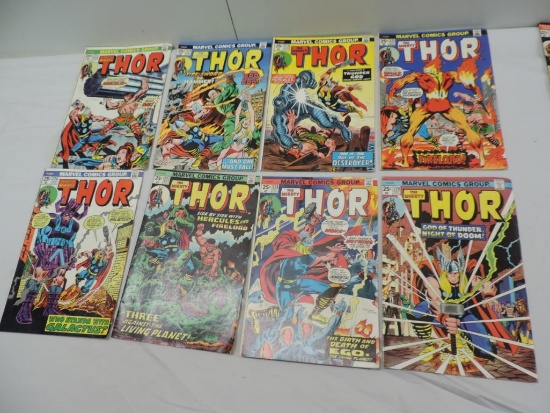 Eight Thor 25 cent comics.