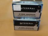 Federal 41 Rem Mag 210 JHP Ammo