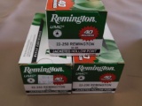 Remington 22-250 Rem. 50 Gr. JHP Ammo