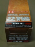 Hornady Critical Defense 22 WMR 45 Gr. FTX Ammo