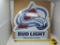 Bud Light Avalanche metal sign.