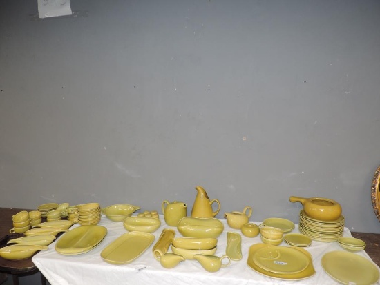 84 pieces of Russel Wright mid century china.