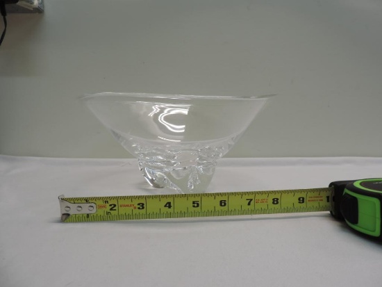 10" Stueben art glass bowl.