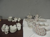 Lefton China tea set, unmarked tea set & German set.