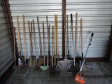 Yard tool assortment.