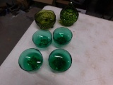 Green glassware Assortment