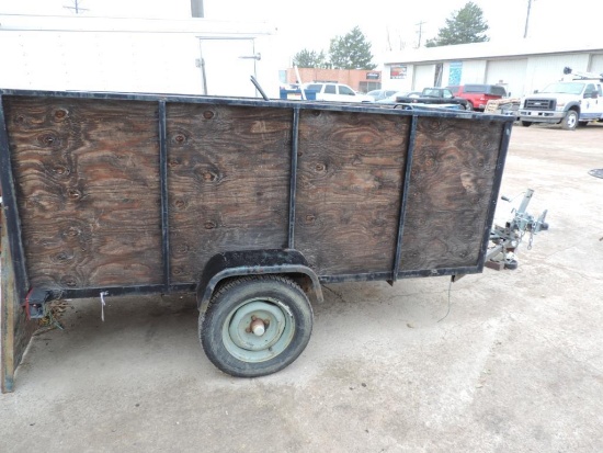 Trailer with 8'x4' bed and title.