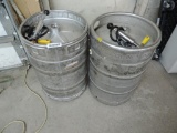 Two half barrel kegs with two microsmatic tappers.