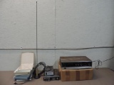 Panasonic 8 track recorder, Royce CB and more.