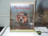 Budweiser salutes U.S. Marines beer mirror.