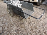 Rolling garden cart.