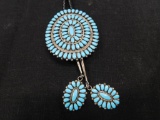 Zuni Style Turquoise Bolo