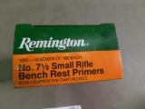 Remington 7-1/2 Small rifle Benchrest primers NO SHIPPING