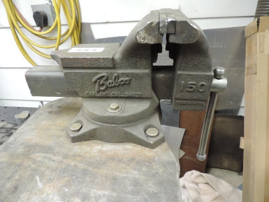 Babco 150 vise mounted on stand.