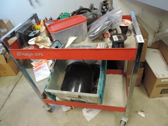 Snap On rolling cart with wire.