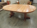 Oak table with leaf.