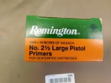 Remington 2-1/2 Large pistol primers NO SHIPPING