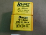 Berger 6mm bullets for reloading