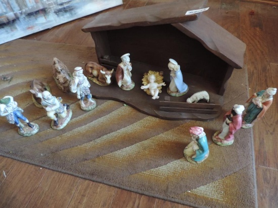 Italian made nativity scene.