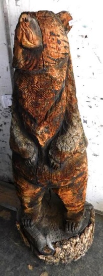 Handcarved Wooden Bear