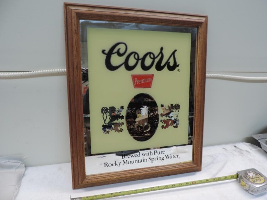 19x23" Coors Premium beer mirror.