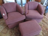 Pair of upholstered chairs.