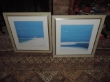 Two beach scene prints.