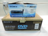Sony DVP-S7000 Cd/DVD player with box & Sony SLV-N51 VHS (NIB).