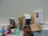 Six Heritage Collection dolls- Beanie Babies and CPR doll.