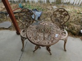 Iron Floral Patio Set