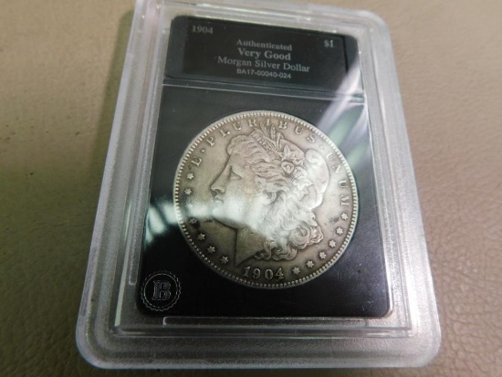1904 Morgan "Philadelphia" silver dollar coin