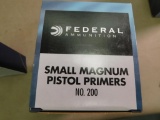 Federal No 200 small magnum pistol primers for reloading NO SHIPPING