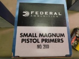 Federal No 200 small magnum pistol primers for reloading NO SHIPPING