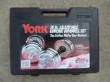 York 30lb Dumbell Set with Case