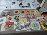 45 Record Assortment with 5 Elvis 45's
