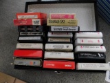 8 Track Cassettes w/Case