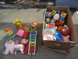 Loaded Box of Vintage Toys